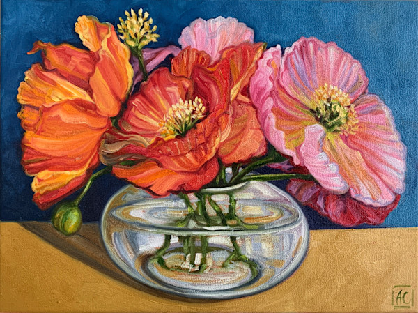 Poppies in Glass - Seed Packet by Alicia Cornwell