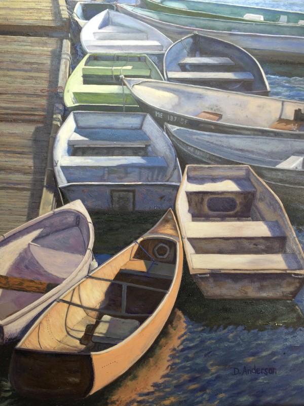 Dories, Perkins Cove by Dianna Anderson