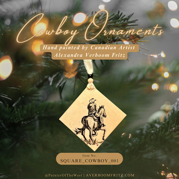 Cowboy Ornament by Alexandra Verboom Fritz