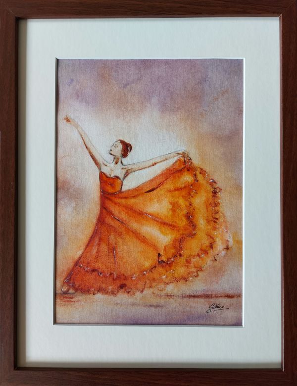Ballerina Arancione 2 by Silvia Busetto