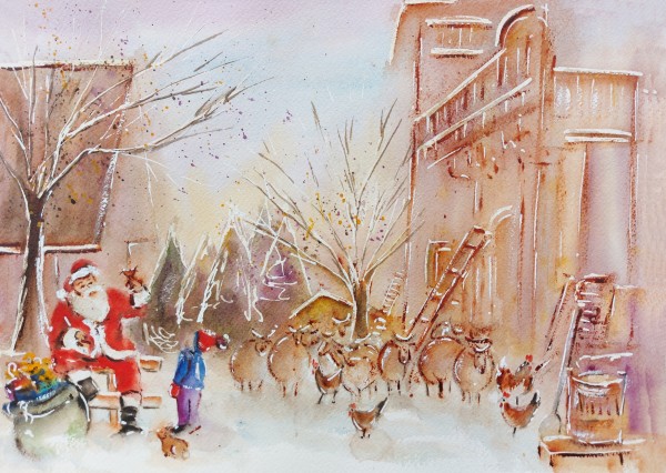 Christmas on the Farm by Silvia Busetto