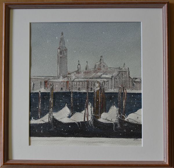 Venice under snow by Silvia Busetto