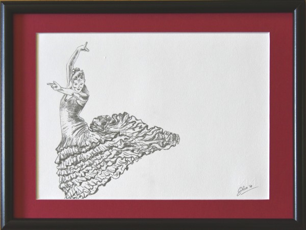 Flamenco Dancer 2 sketch by Silvia Busetto