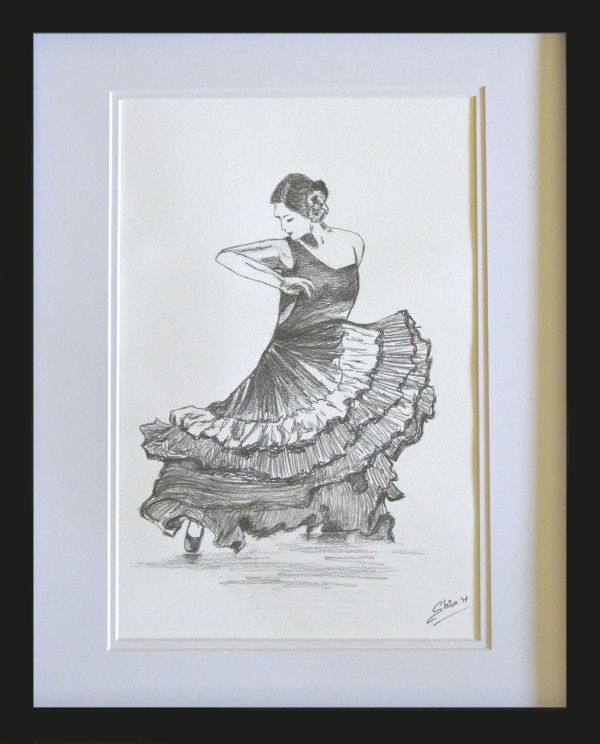 Flamenco Dancer sketch by Silvia Busetto