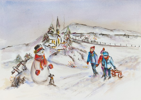 Toboggan Time by Silvia Busetto