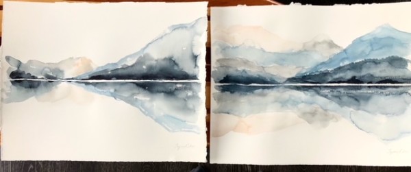 Watercolour Commission Diptych
