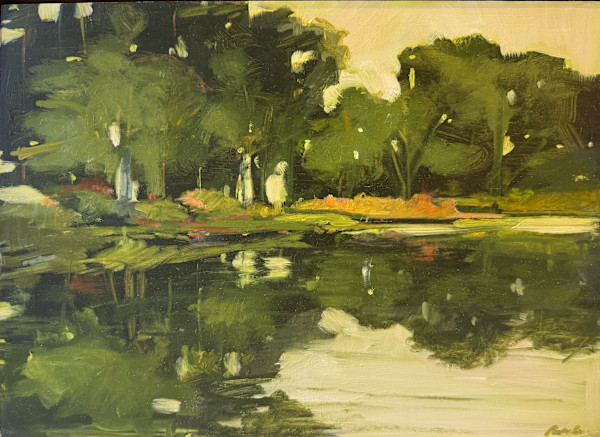 Pond at Flanders Farm by Anne Besse-Shepherd