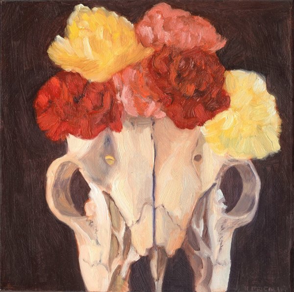 Deer Skull Frida by Heather Friedli