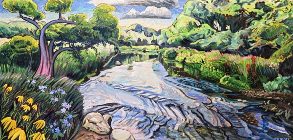 Sunlit Serenade by Minnehaha Creek by Heather Friedli