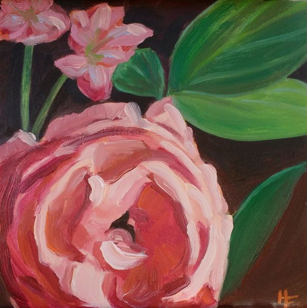Pink Flowers by Heather Friedli