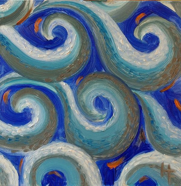 Blue Waves by Heather Friedli