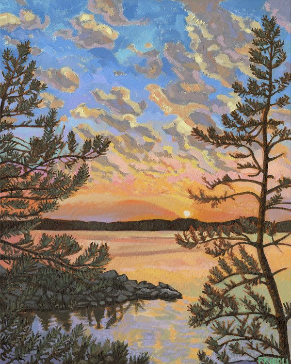 Sunset on Seagull Lake by Heather Friedli