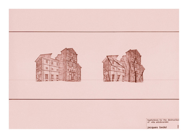 Hipótesis para la destrucción de la Villa Aldobrandini by Jacques Bedel