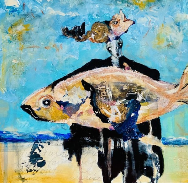 Fishmonger by CATHY WILLIAMS ART