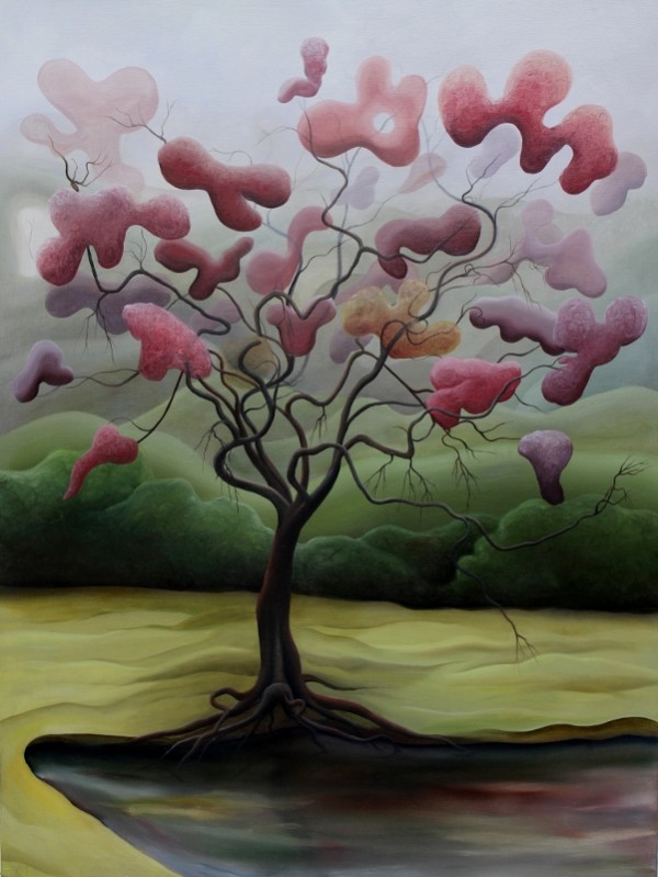 Left Plum Tongue Tree by Emma Knight