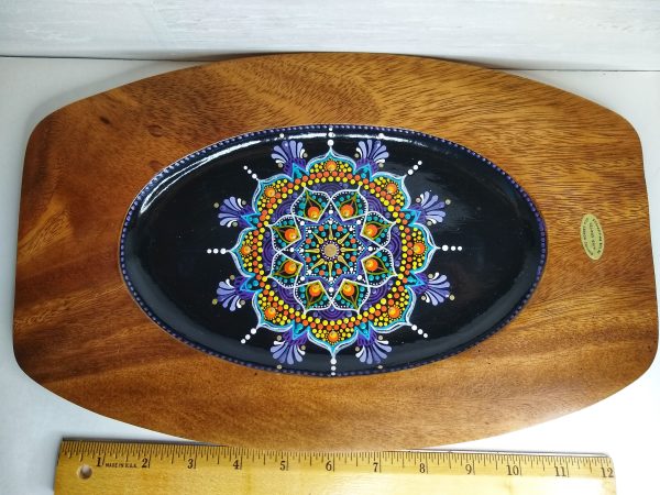 Purples and golds tray by Madelin Miller