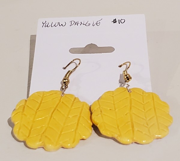 Yellow Dangle Earrings by Brooke Martin
