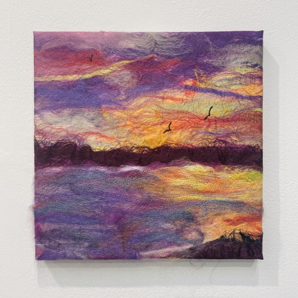 Sunset on the lake by Anita Vigorito