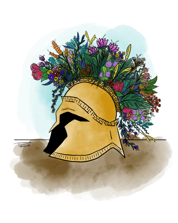 Spartan Helmet by Andrew Pan