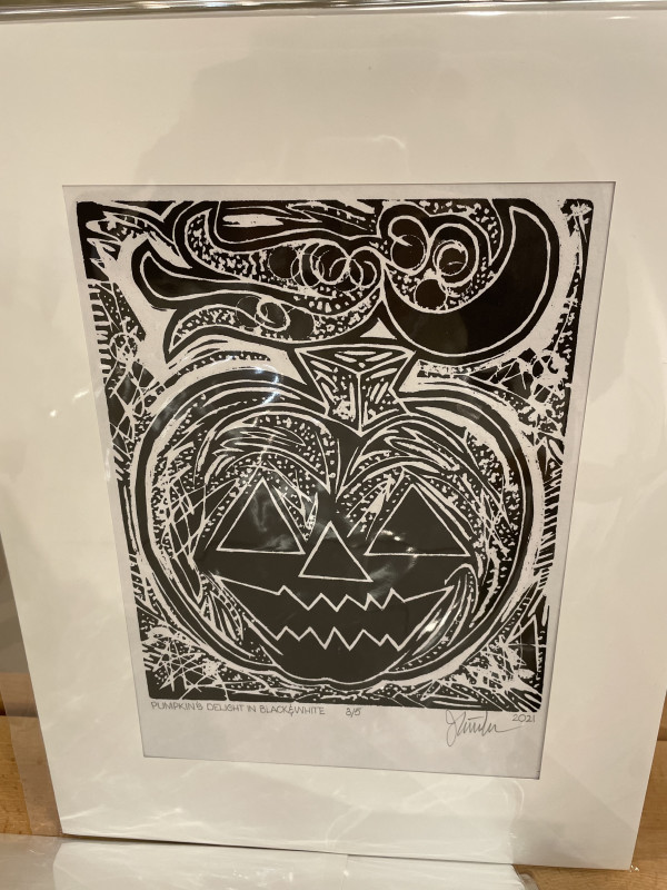 Black and White woodcut by Jim  Weaver