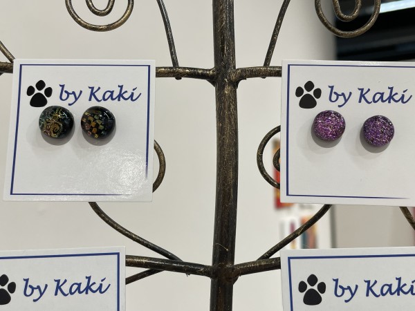 Dog Dot Earrings by Kathy Hill