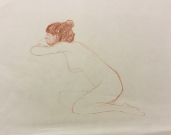 Nude contemplating by Neil Sherman