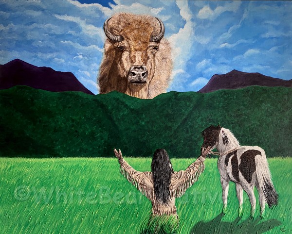 A Journey Filled With Hope by WhiteBear Native Art/Kathy S. "WhiteBear" Copsey