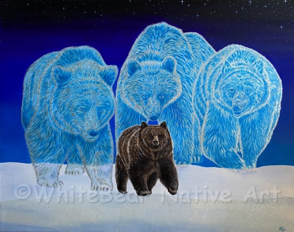 Our Ancestors Walk With Us by WhiteBear Native Art/Kathy S. "WhiteBear" Copsey