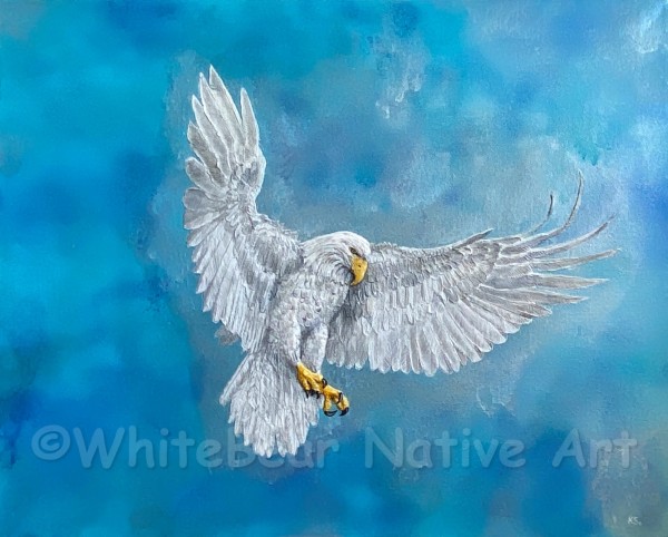 Pure Love In Flight by WhiteBear Native Art/Kathy S. "WhiteBear" Copsey