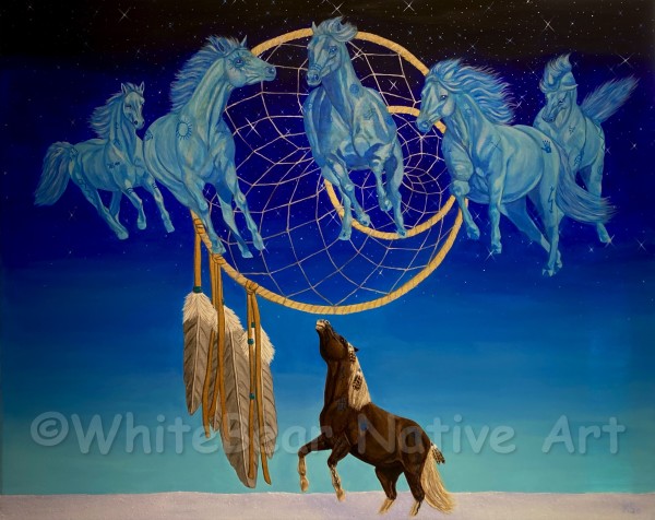 The Gift Of Dreams by WhiteBear Native Art/Kathy S. "WhiteBear" Copsey