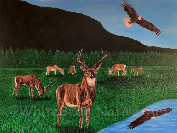 The Joy & Beauty In The Freedom Of Nature by WhiteBear Native Art/Kathy S. "WhiteBear" Copsey