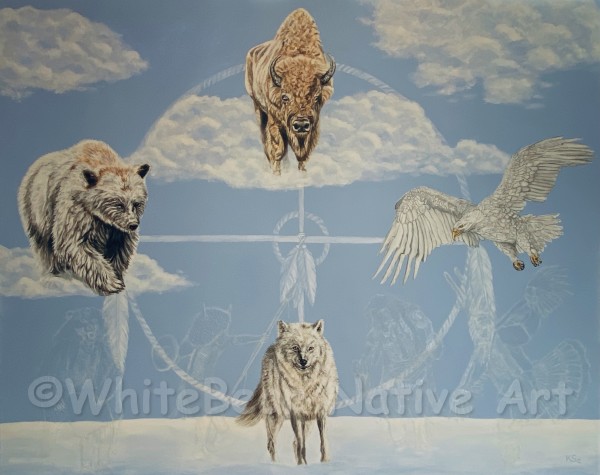 The Wisdom Of The Ancestors by WhiteBear Native Art/Kathy S. "WhiteBear" Copsey