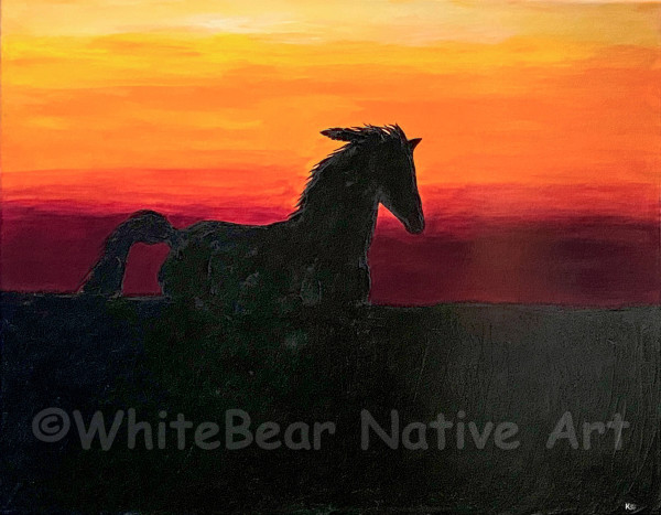When The Spirit Runs Free by WhiteBear Native Art/Kathy S. "WhiteBear" Copsey