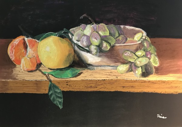 Bowl of Grapes by Kathryn Reis