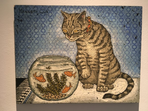 Cat & Goldfish by Kenneth Cox
