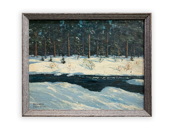Winter Forest Landscape by Herbert Foerster