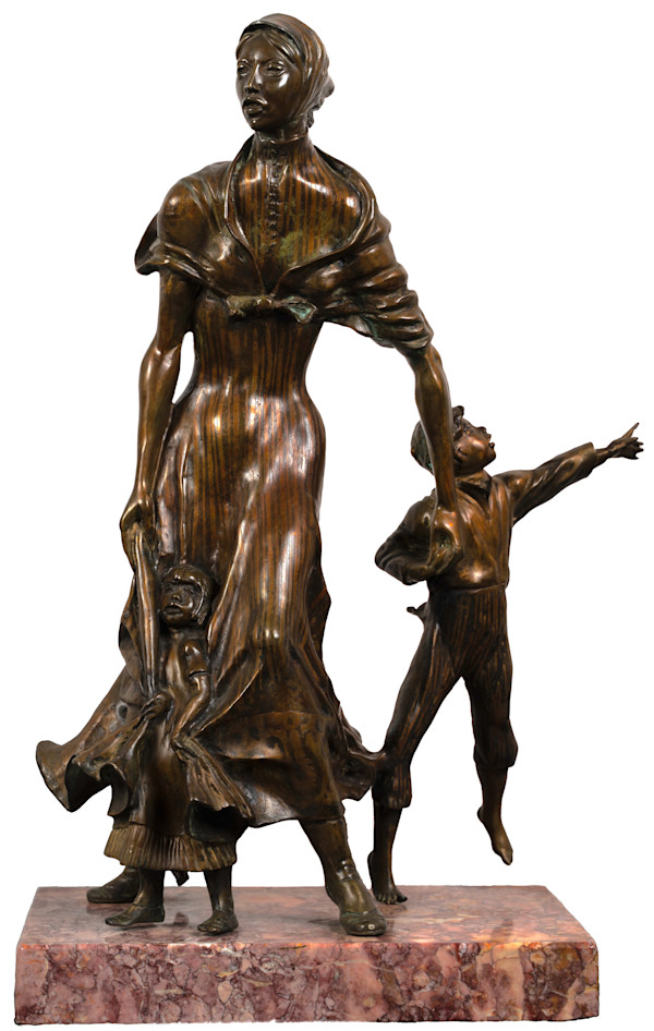 Pioneer Woman & Children by Harold Castor
