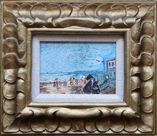 Untitled Beach Scene by Unknown