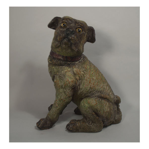 Antique Dog Statue by Unknown