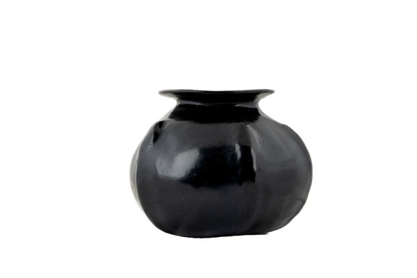 Black  Ceramic Vase - Native American by Unknown