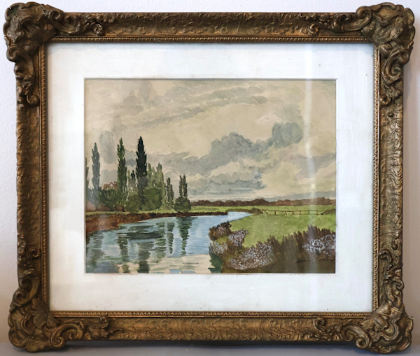 Thames Valley English Landscape by Audree Powers