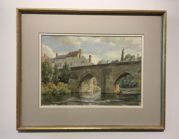 English Watercolor Landscape by Hubert John Williams