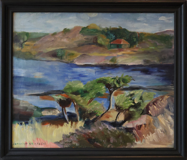 Early 20th Century Swedish Impressionist Landscape by Johanna Knudsen