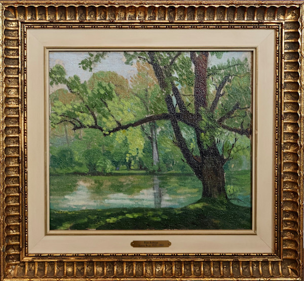 River Landscape by Ludwig Knaus