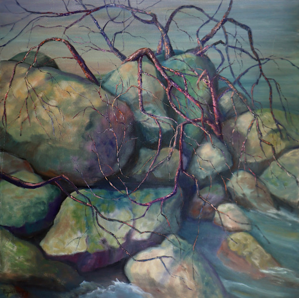 Composition #5 Boulder and Rock Series by Regina Murphy