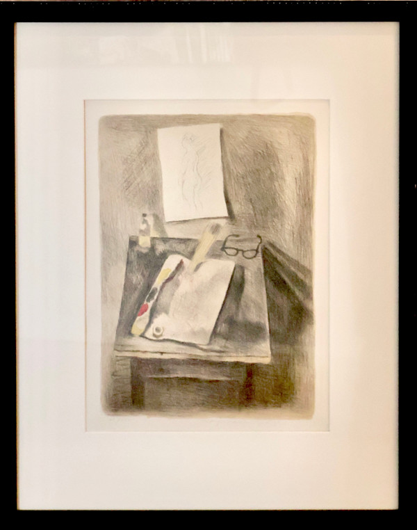 Still Life Lithograph by Raphael Soyer