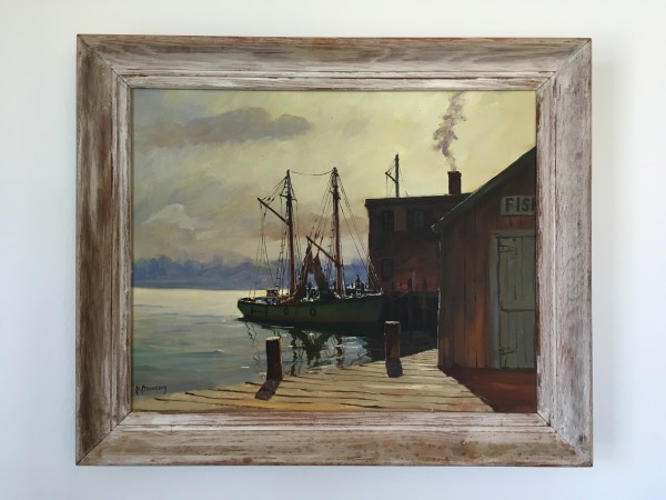 Boats at Dock by C Hjalmar "Cappy" Amundsen