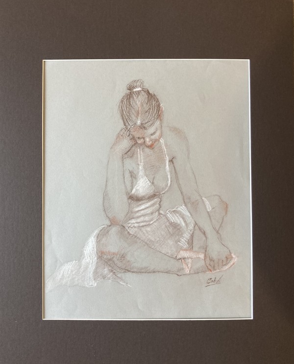Ballerina in Seated Gesture by James Cobb