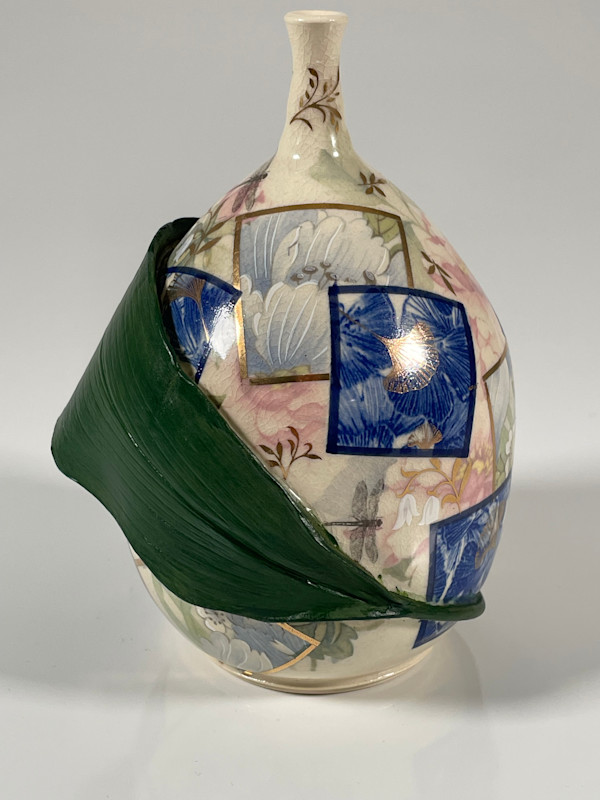 Aspidistra Series: Patchwork Bottle by Roger Runge
