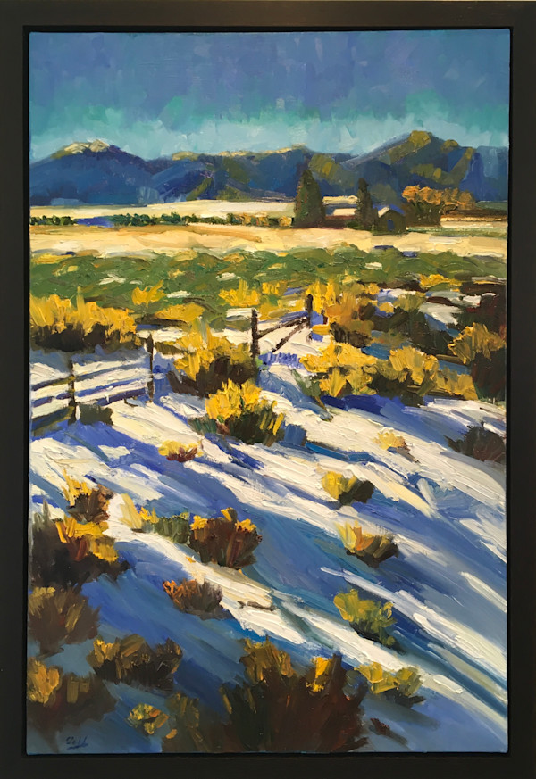 Shadows Falling on Snow by James Cobb
